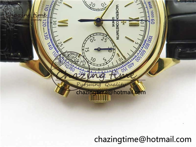 Historiques 5000H YG AIF White Dial on Black Leather Strap A7750
