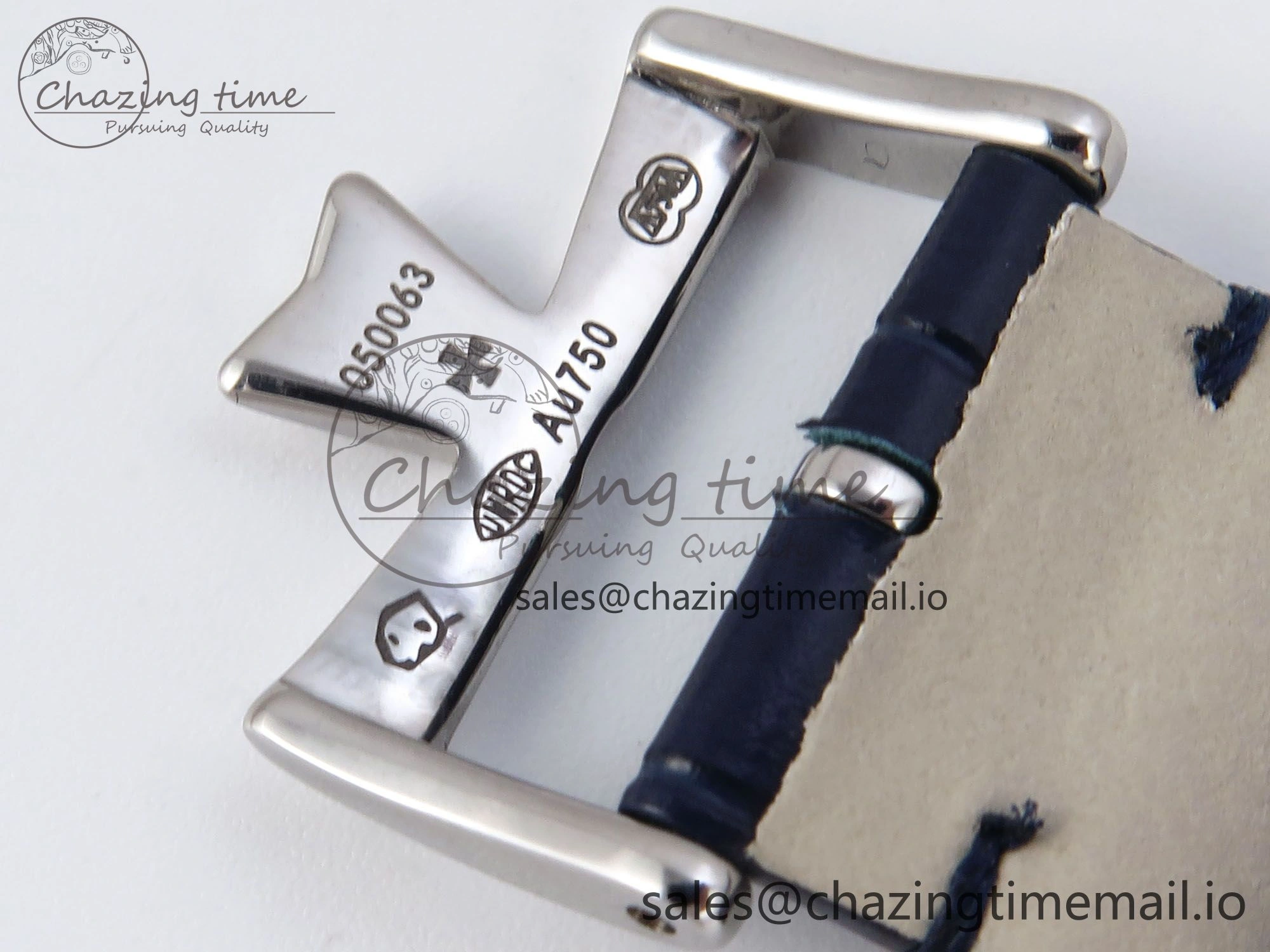 Historiques 82035 000G-B735 40mm SS AIF Best Edition White Dial on Blue Leather Strap A4400