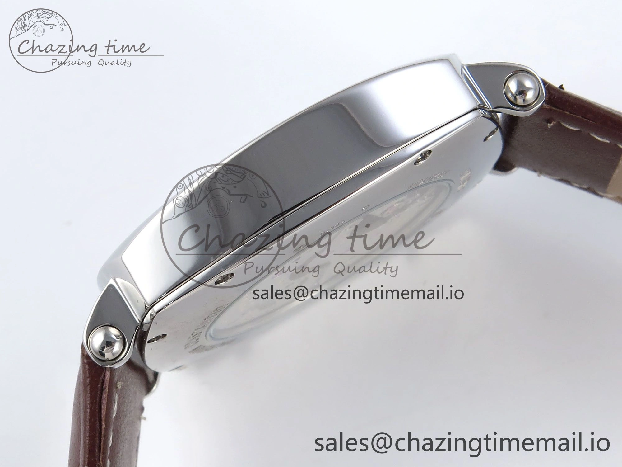 Historiques 82035 000G-B735 40mm SS AIF Best Edition White Dial on Brown Leather Strap A4400