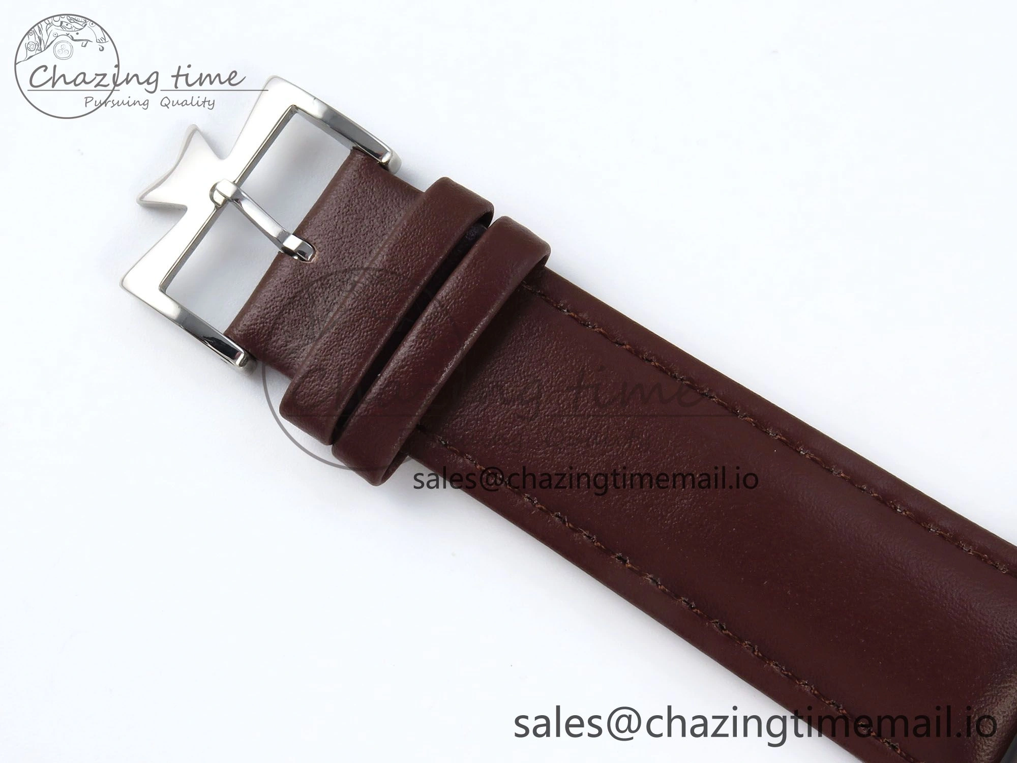 Historiques 82035 000G-B735 40mm SS AIF Best Edition White Dial on Brown Leather Strap A4400