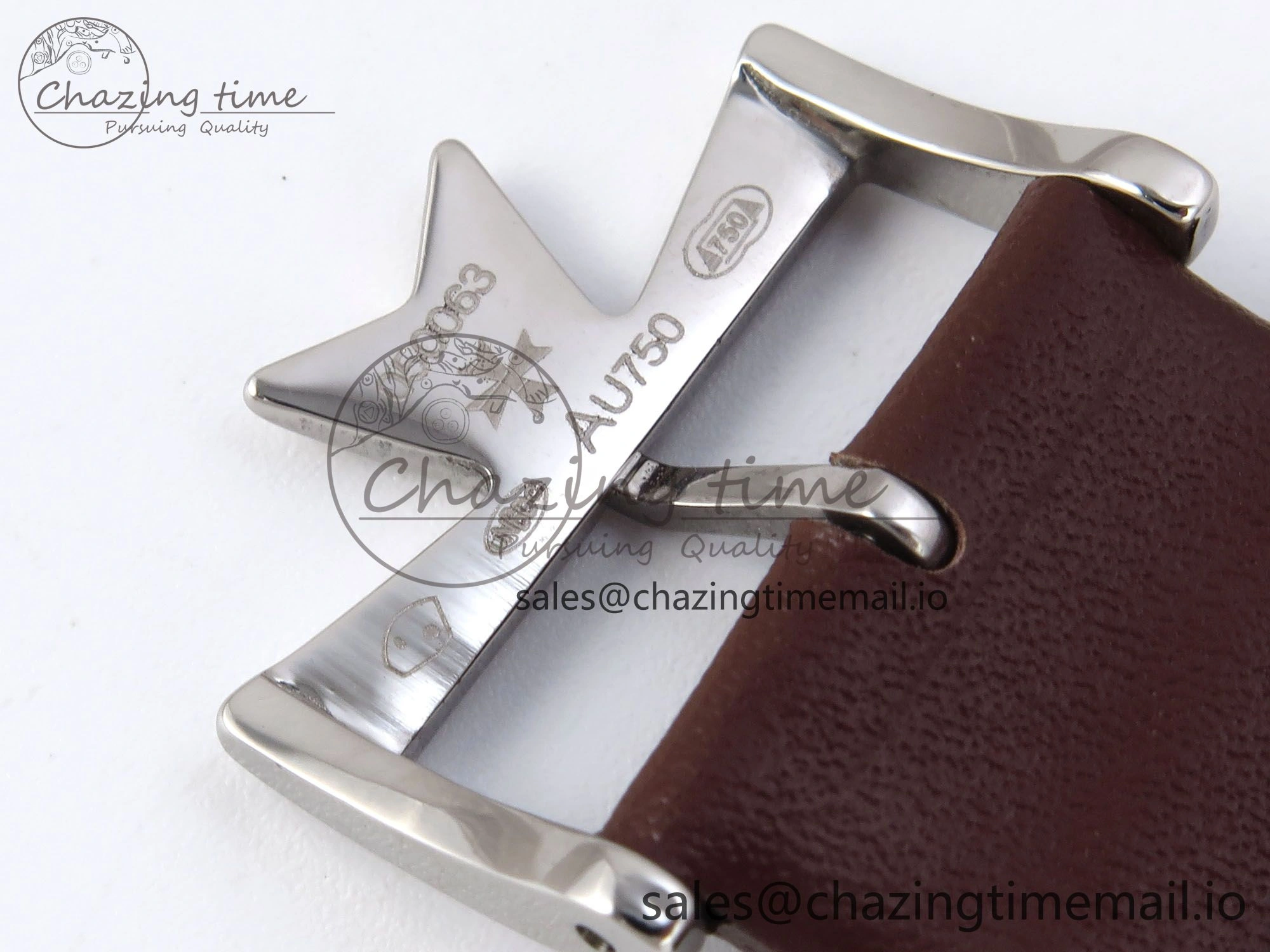 Historiques 82035 000G-B735 40mm SS AIF Best Edition White Dial on Brown Leather Strap A4400