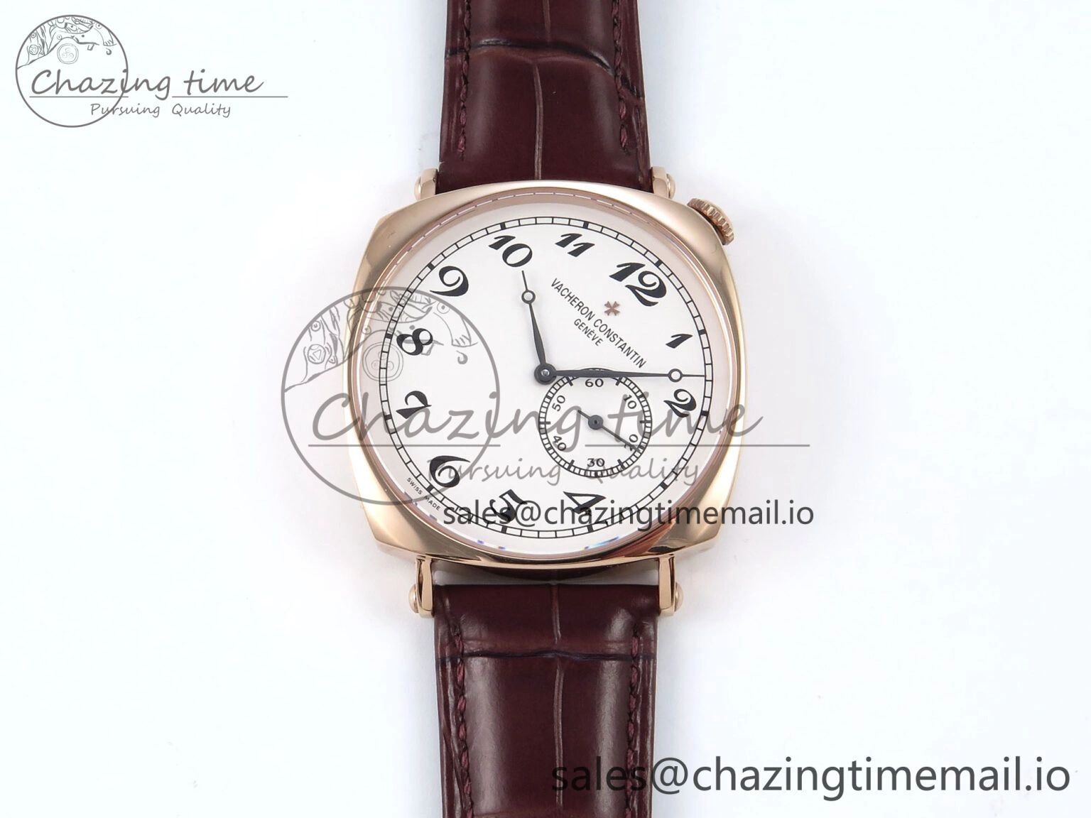 Historiques 82035 000R-9359 40mm RG AIF Best Edition White Dial on Brown Leather Strap A4400