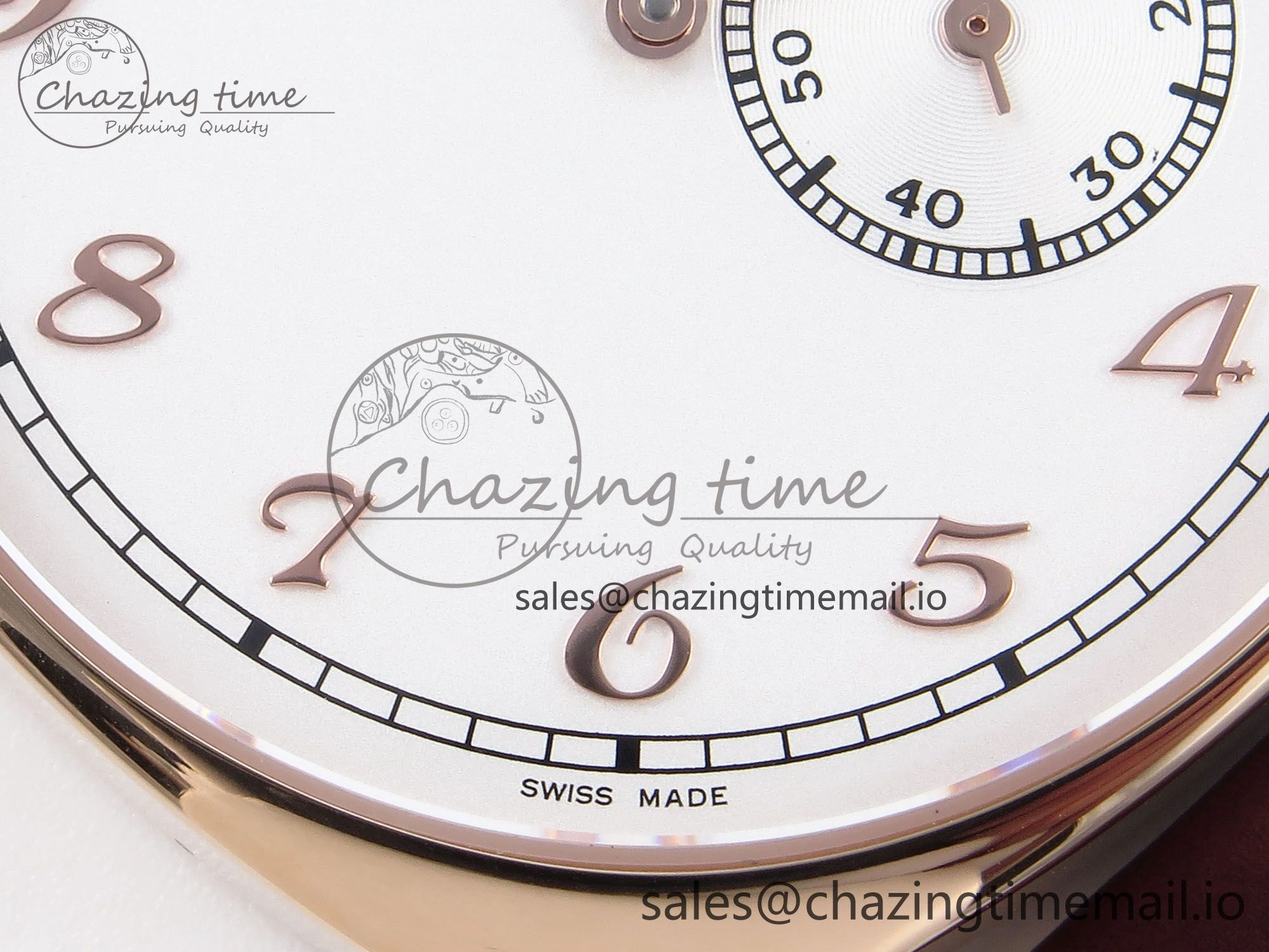Historiques 82035 000R-9359 40mm RG AIF Best Edition White RG Dial on Brown Leather Strap A4400