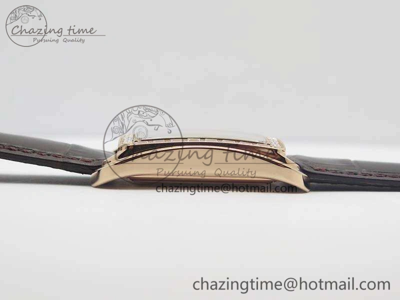 Historiques 86300 RG GSF 1:1 Best Edition White Dial Diam Bezel On Leather Strap MIYOTA9015