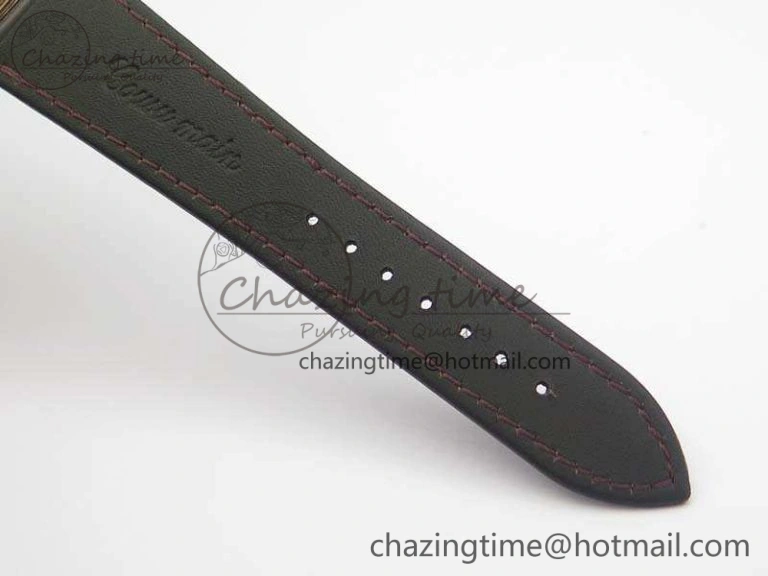 Historiques 86300 RG GSF 1:1 Best Edition White Dial Diam Bezel On Leather Strap MIYOTA9015