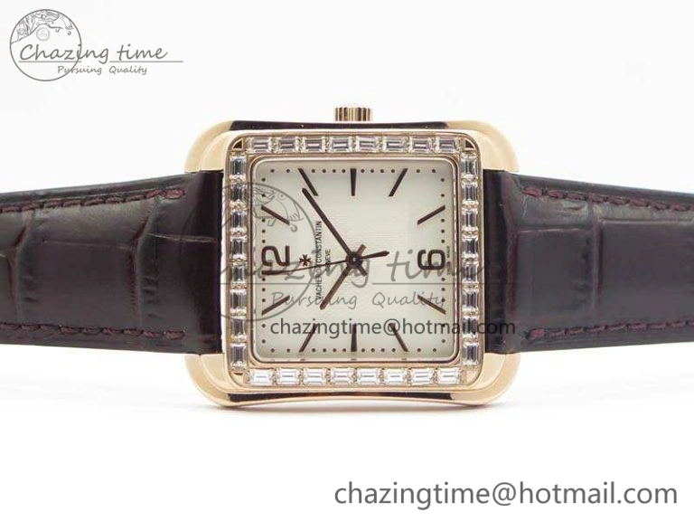 Historiques 86300 RG GSF 1:1 Best Edition White Dial Diam Bezel On Leather Strap MIYOTA9015