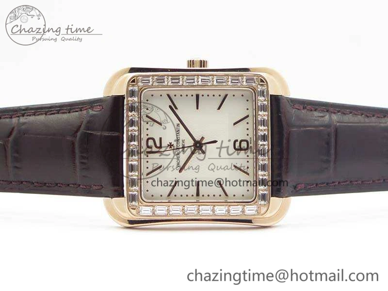 Historiques 86300 RG GSF 1:1 Best Edition White Dial Diam Bezel On Leather Strap MIYOTA9015