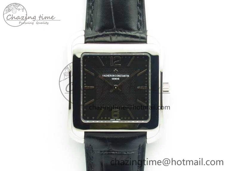 Historiques 86300 SS GSF 1:1 Best Edition Black Dial On Leather Strap MIYOTA9015