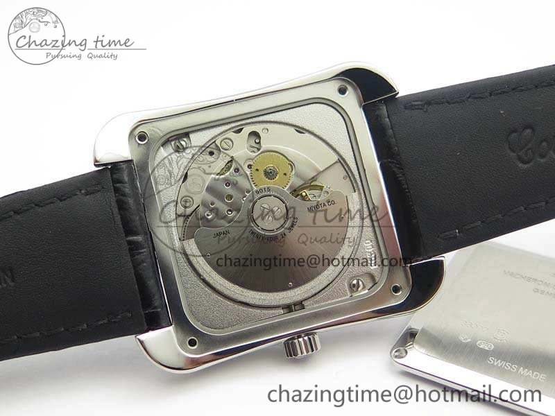 Historiques 86300 SS GSF 1:1 Best Edition Black Dial On Leather Strap MIYOTA9015