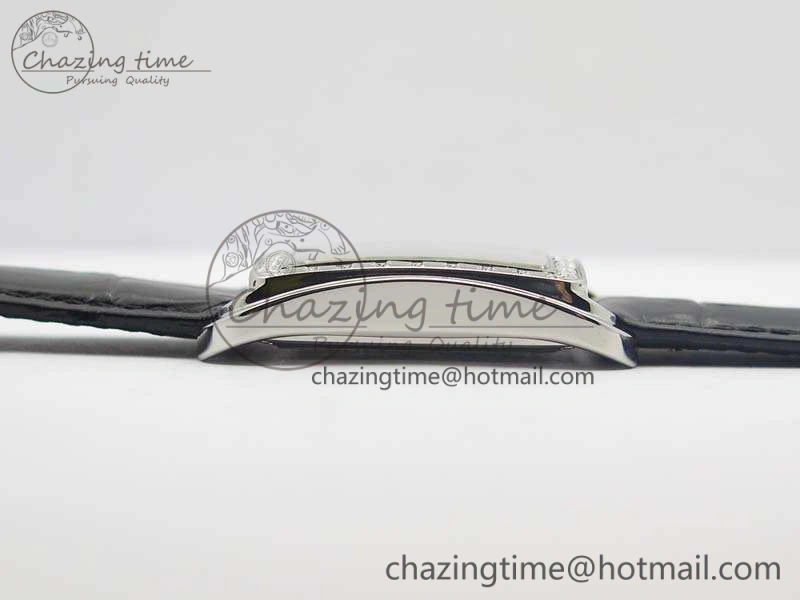 Historiques 86300 SS GSF 1:1 Best Edition White Dial Diam Bezel On Leather Strap MIYOTA9015