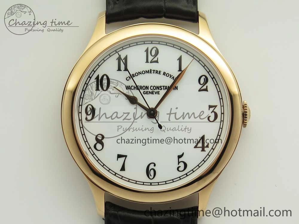 Historiques Chronomètre Royal 1907 RG GSF Best Edition White Dial on Brown Leather Strap MIYOTA 9015
