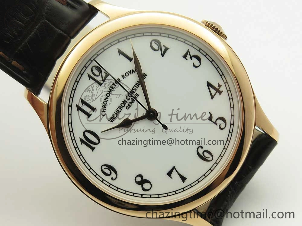 Historiques Chronomètre Royal 1907 RG GSF Best Edition White Dial on Brown Leather Strap MIYOTA 9015