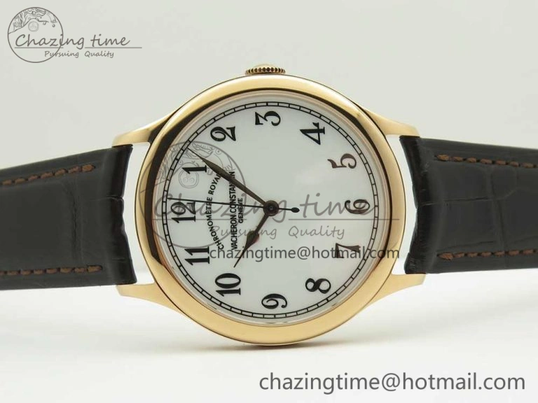 Historiques Chronomètre Royal 1907 RG GSF Best Edition White Dial on Brown Leather Strap MIYOTA 9015