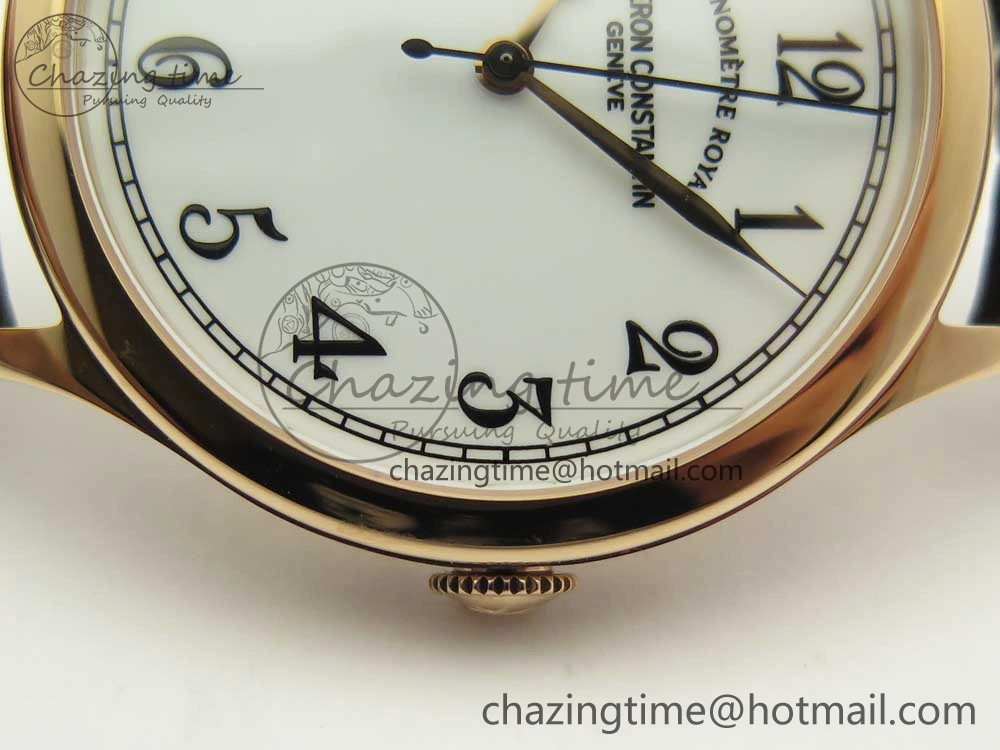 Historiques Chronomètre Royal 1907 RG GSF Best Edition White Dial on Brown Leather Strap MIYOTA 9015