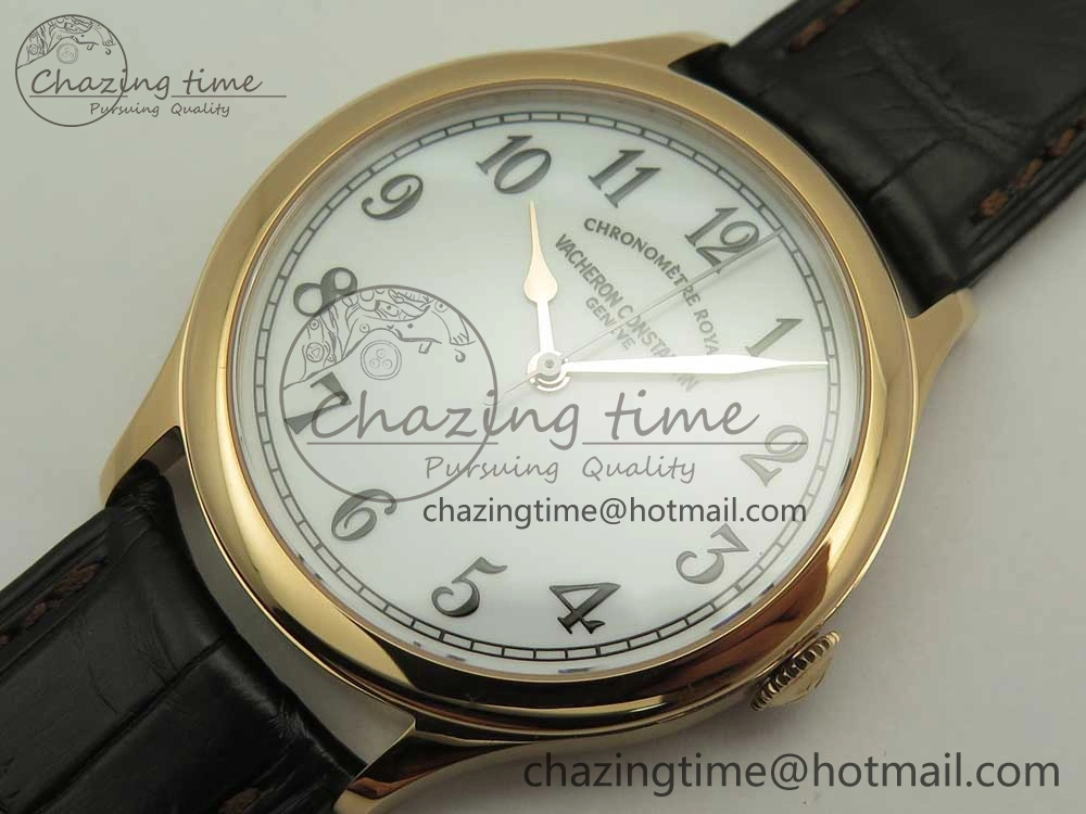 Historiques Chronomètre Royal 1907 RG GSF Best Edition White Dial on Brown Leather Strap MIYOTA 9015