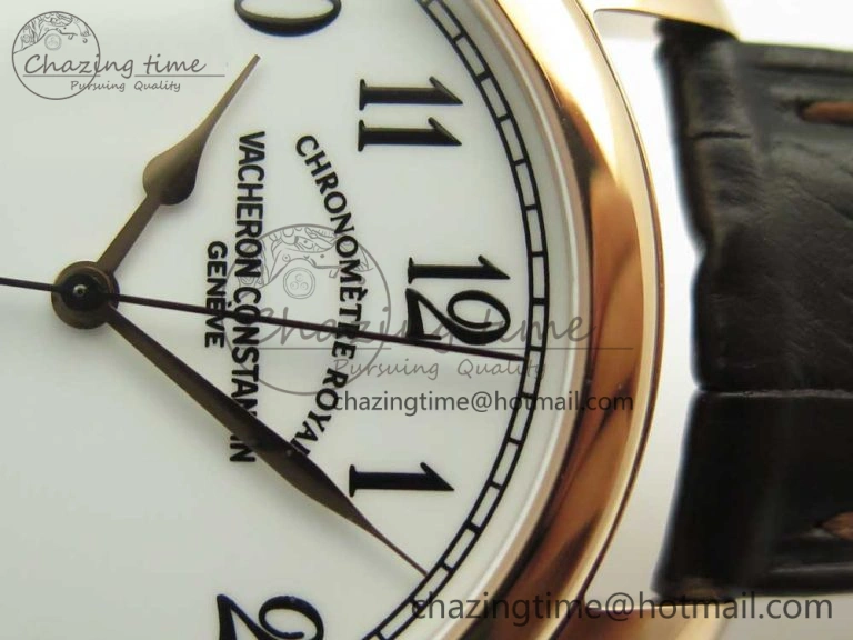 Historiques Chronomètre Royal 1907 RG GSF Best Edition White Dial on Brown Leather Strap MIYOTA 9015