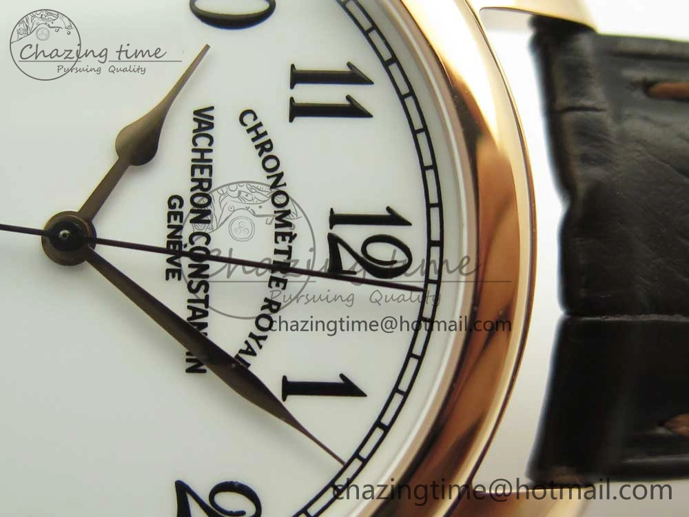 Historiques Chronomètre Royal 1907 RG GSF Best Edition White Dial on Brown Leather Strap MIYOTA 9015