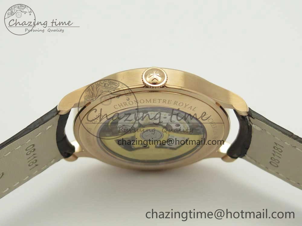 Historiques Chronomètre Royal 1907 RG GSF Best Edition White Dial on Brown Leather Strap MIYOTA 9015