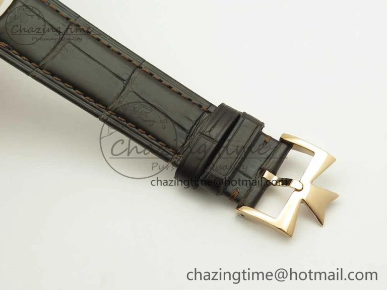 Historiques Chronomètre Royal 1907 RG GSF Best Edition White Dial on Brown Leather Strap MIYOTA 9015