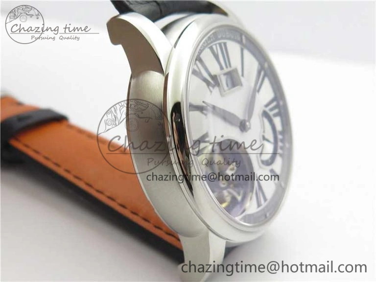 Hommage Flying Tourbillon RDDBHO0568 SS White Dial on Black Leather Strap