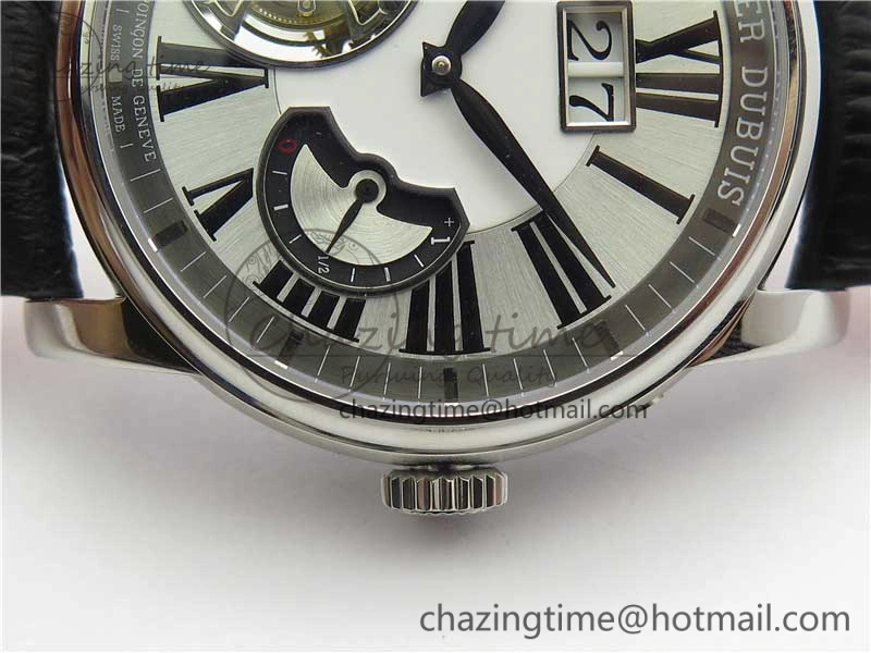 Hommage Flying Tourbillon RDDBHO0568 SS White Dial on Black Leather Strap