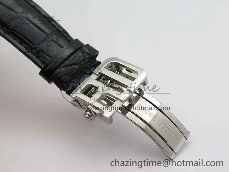 Hommage Rddbho0562 SS JBF Sliver Dial On Black Croco Leather Strap Double Tourbillion