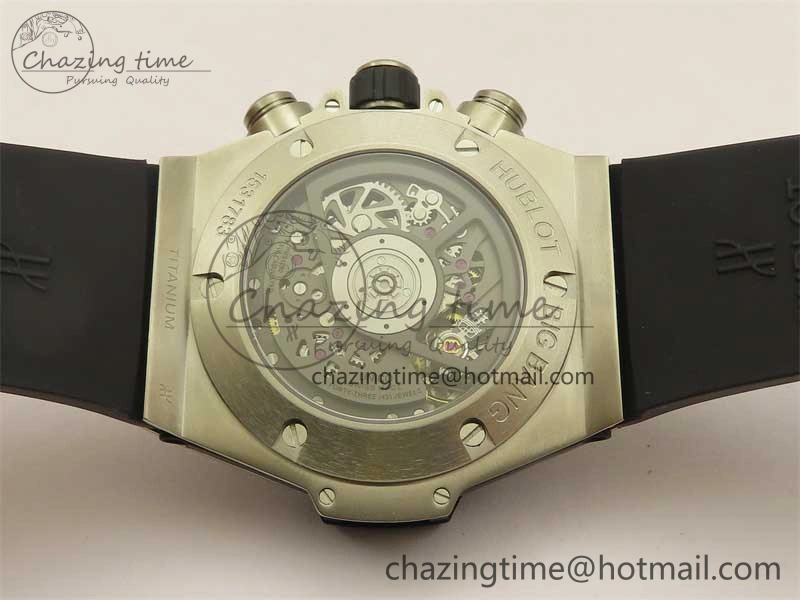 Hublot Big Bang Unico Titanium Ceramic ZF 1:1 Best Edition Skeleton Dial on Black Rubber Strap A1280