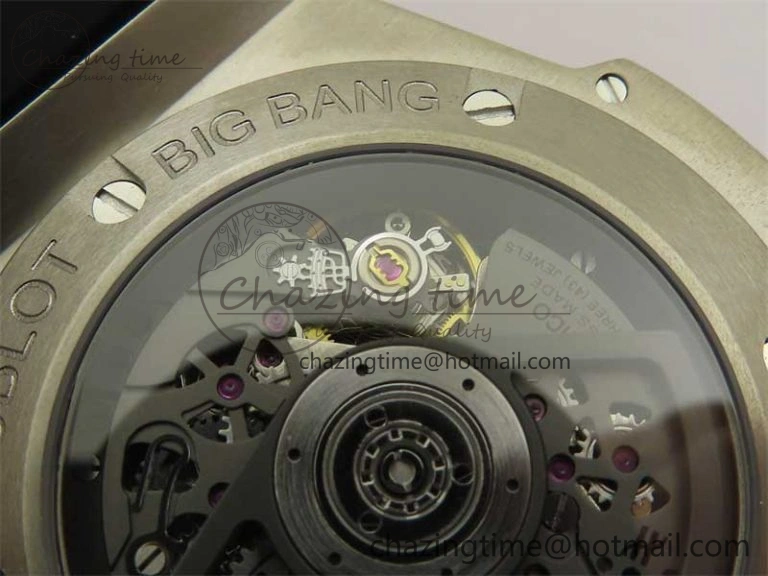 Hublot Big Bang Unico Titanium Ceramic ZF 1:1 Best Edition Skeleton Dial on Black Rubber Strap A1280