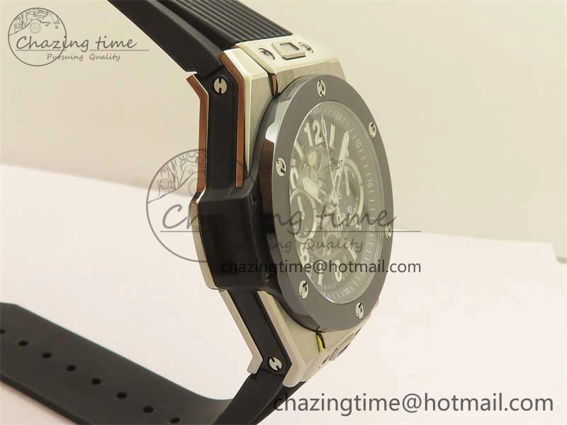 Hublot Big Bang Unico Titanium Ceramic ZF 1:1 Best Edition Skeleton Dial on Black Rubber Strap A1280