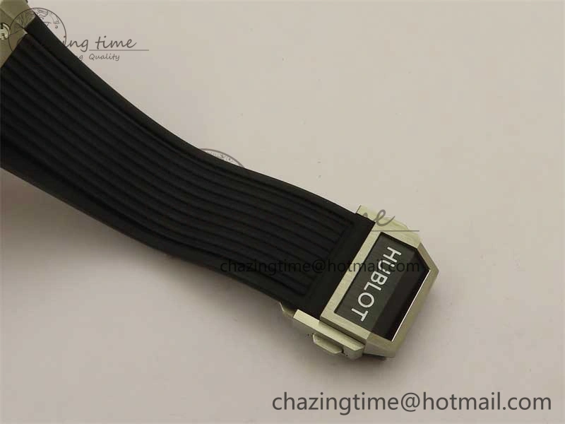 Hublot Big Bang Unico Titanium Ceramic ZF 1:1 Best Edition Skeleton Dial on Black Rubber Strap A1280