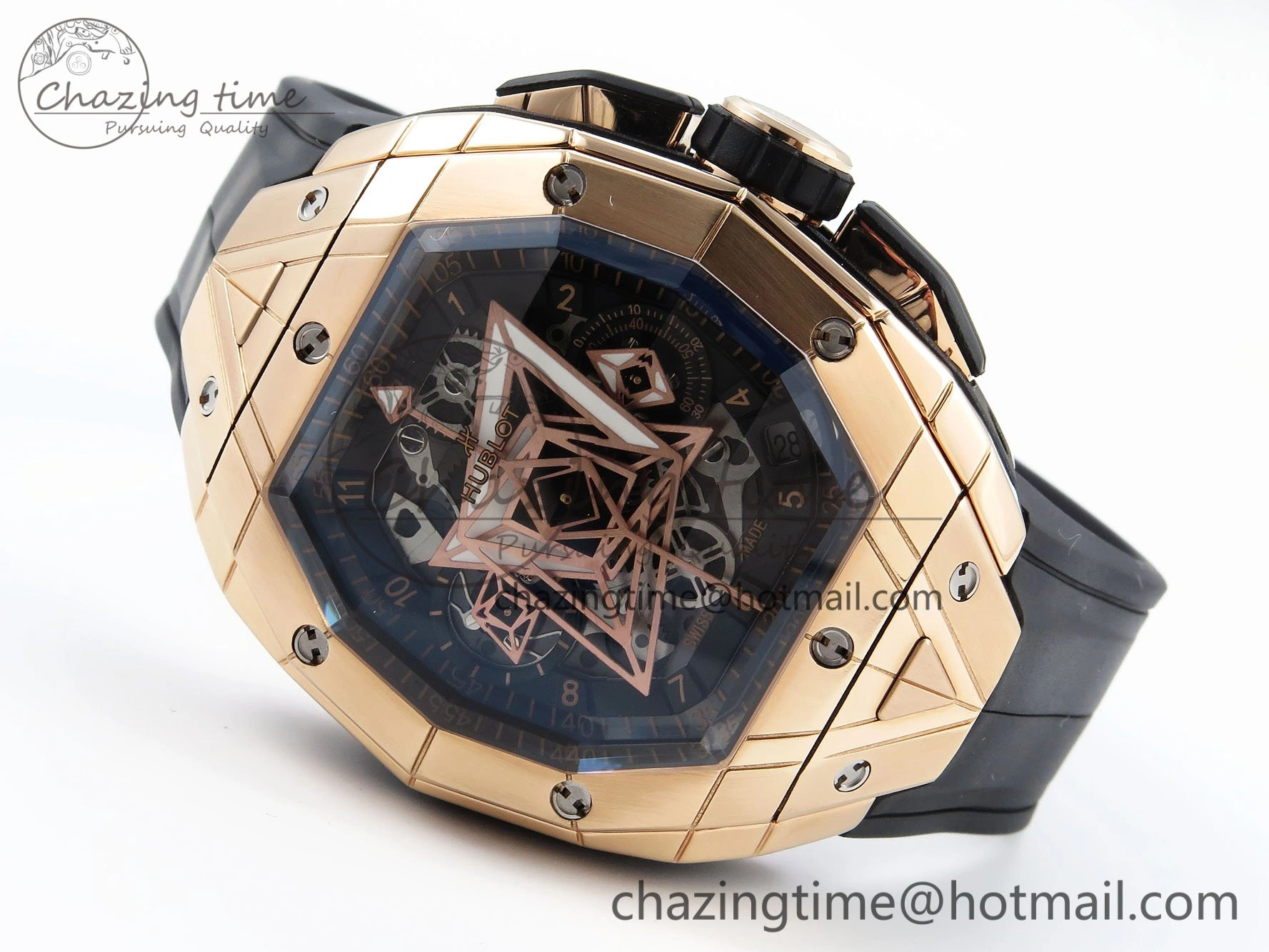 Hublot Spirit Of Big Bang 42mm RG RU Skeleton Dial BLSF HUB4700