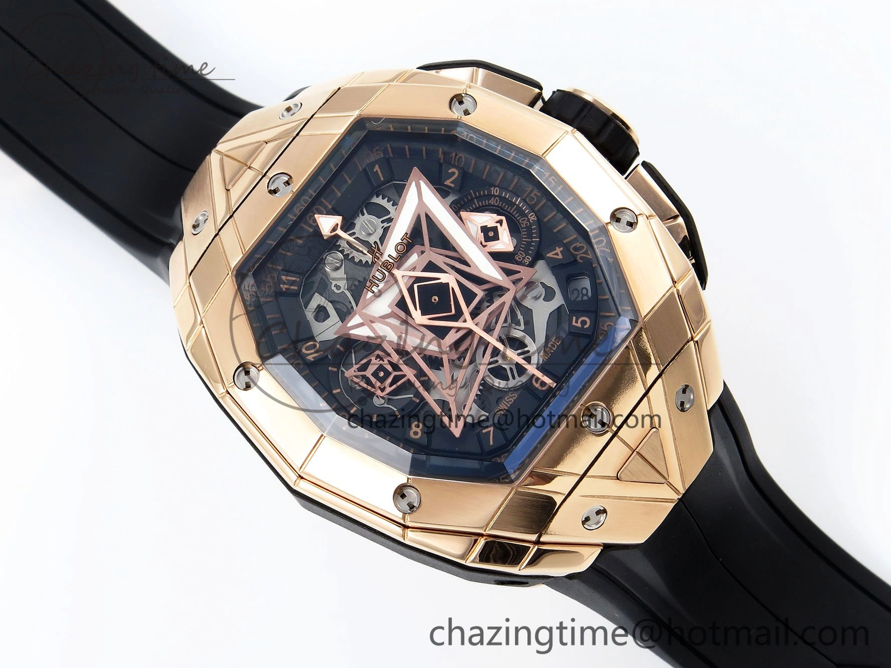 Hublot Spirit Of Big Bang 42mm RG RU Skeleton Dial BLSF HUB4700