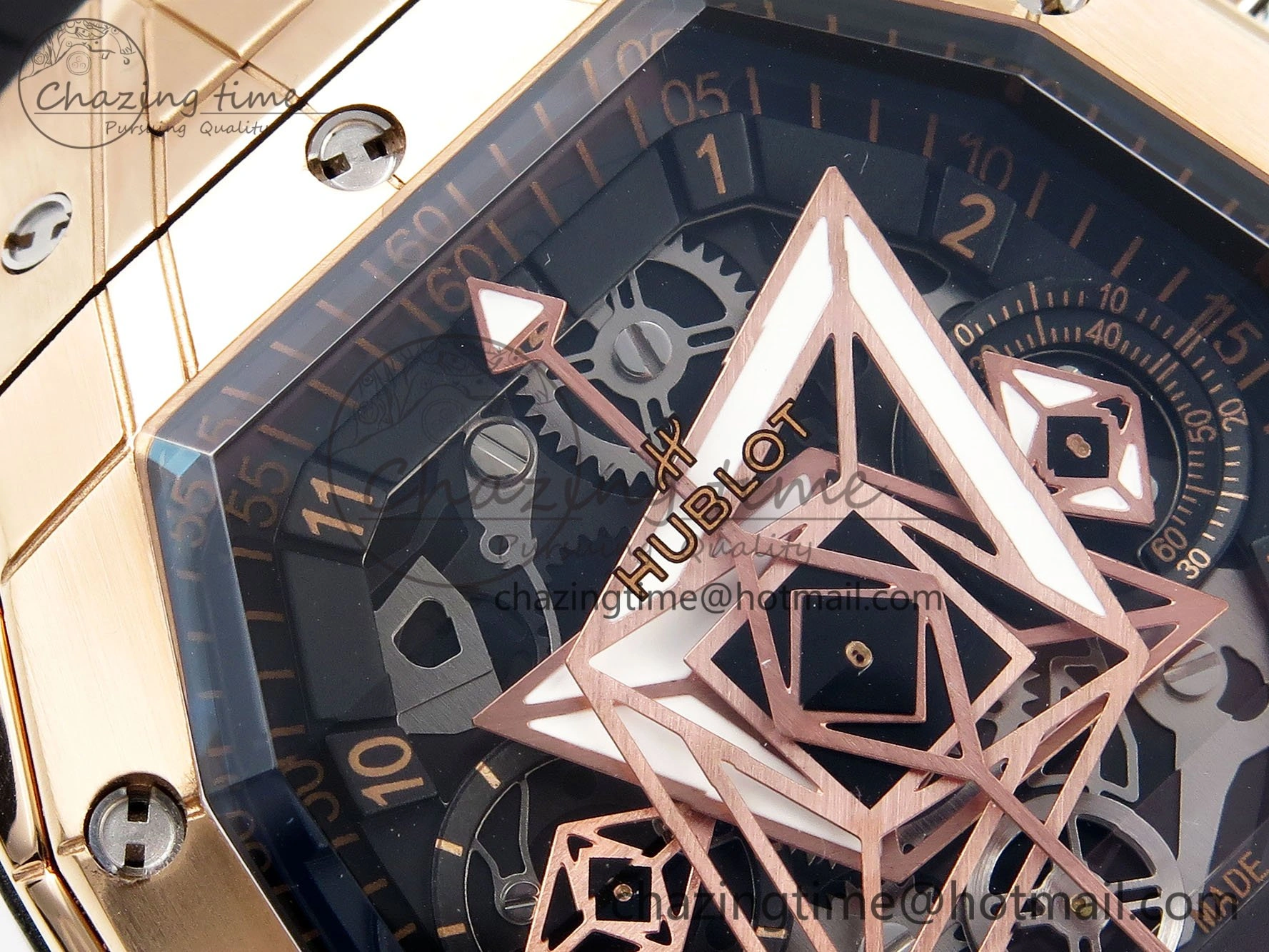 Hublot Spirit Of Big Bang 42mm RG RU Skeleton Dial BLSF HUB4700