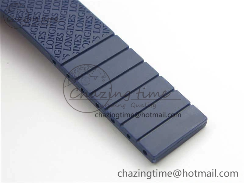 HydroConquest Chrono SS Blue Ceramic Bezel OXF Best Edition Blue Dial on Blue Rubber Strap A7750