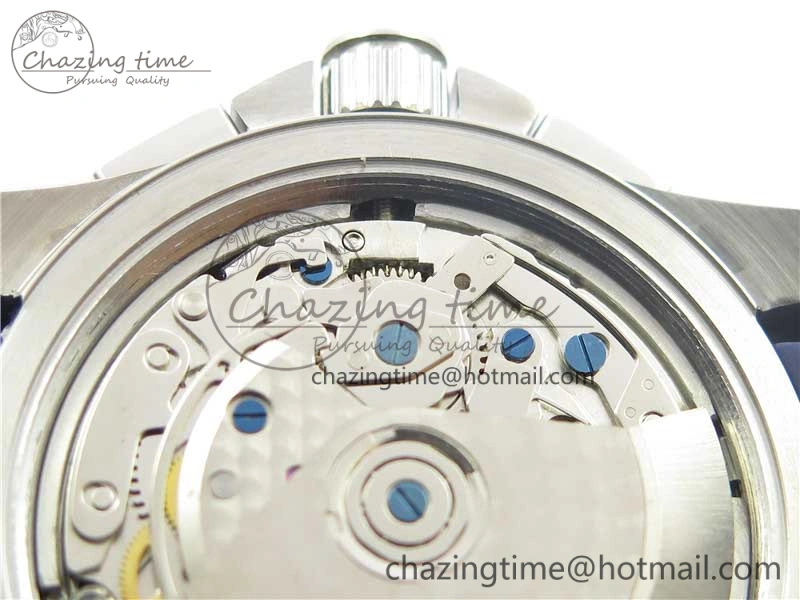 HydroConquest Chrono SS Blue Ceramic Bezel OXF Best Edition Blue Dial on Blue Rubber Strap A7750