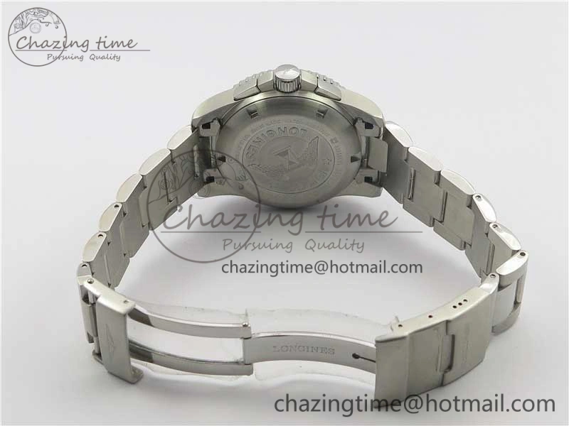 HydroConquest Chrono SS Blue Ceramic Bezel OXF Best Edition Blue Dial on SS Bracelet A7750