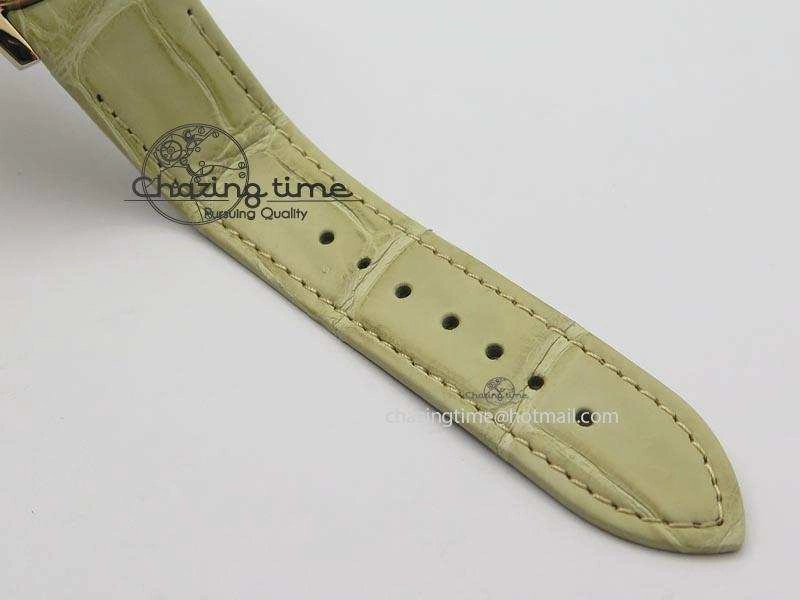 I Giardini Di Bulgari Tourbillon RG Parrot Dial On Beige Croco Strap