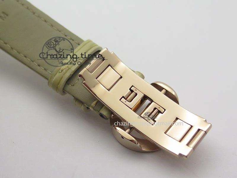 I Giardini Di Bulgari Tourbillon RG Parrot Dial On Beige Croco Strap