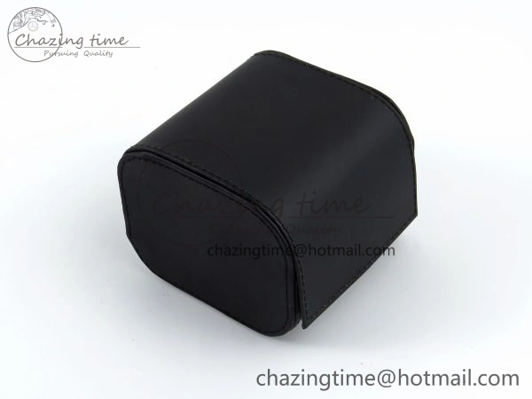IWC BLACK LEATHER TRAVEL BOX