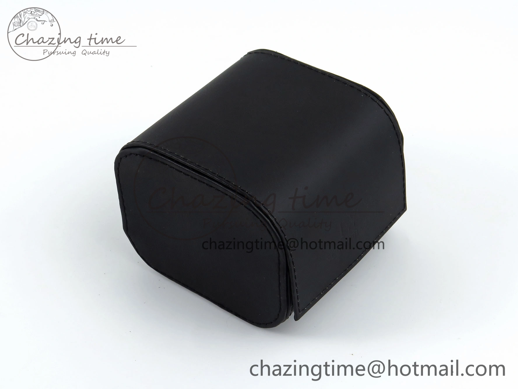 IWC BLACK LEATHER TRAVEL BOX
