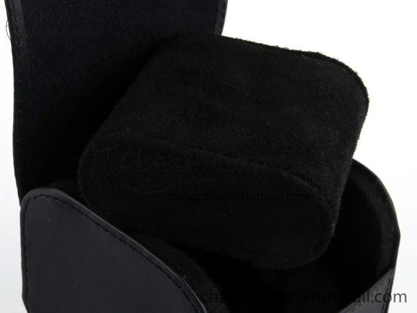 IWC BLACK LEATHER TRAVEL BOX