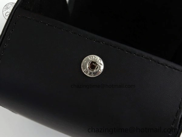 IWC BLACK LEATHER TRAVEL BOX