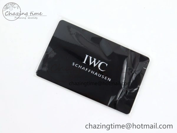 IWC BLACK LEATHER TRAVEL BOX