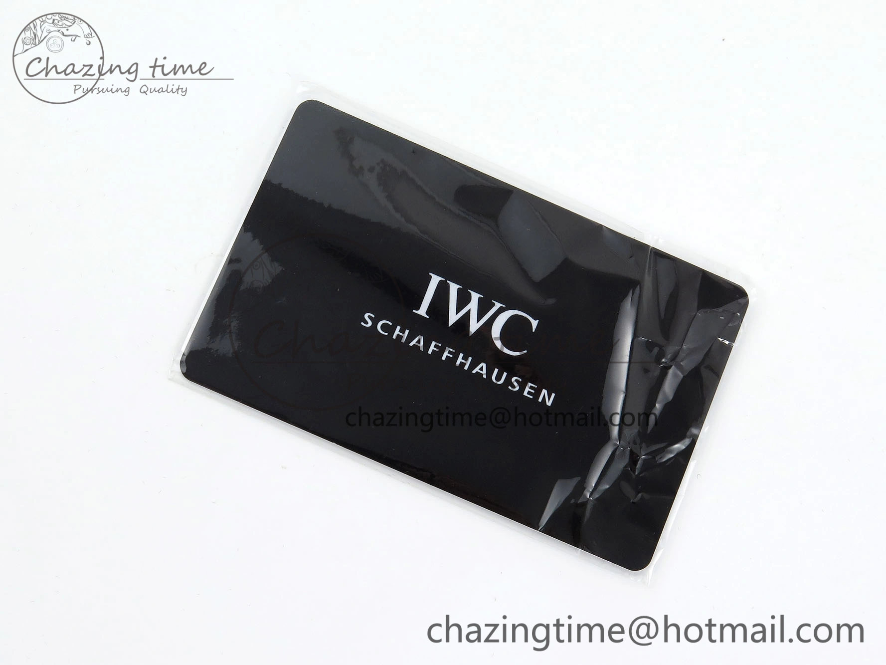 IWC BLACK LEATHER TRAVEL BOX
