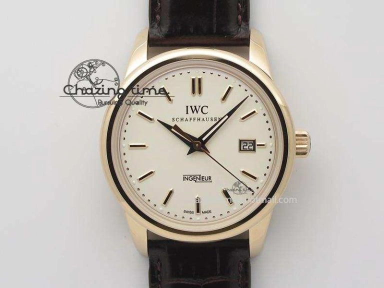 Ingenieur St.Laureus MKF 1:1 V2 Best Edition RG White Dial On Brown Leather Strap A80111