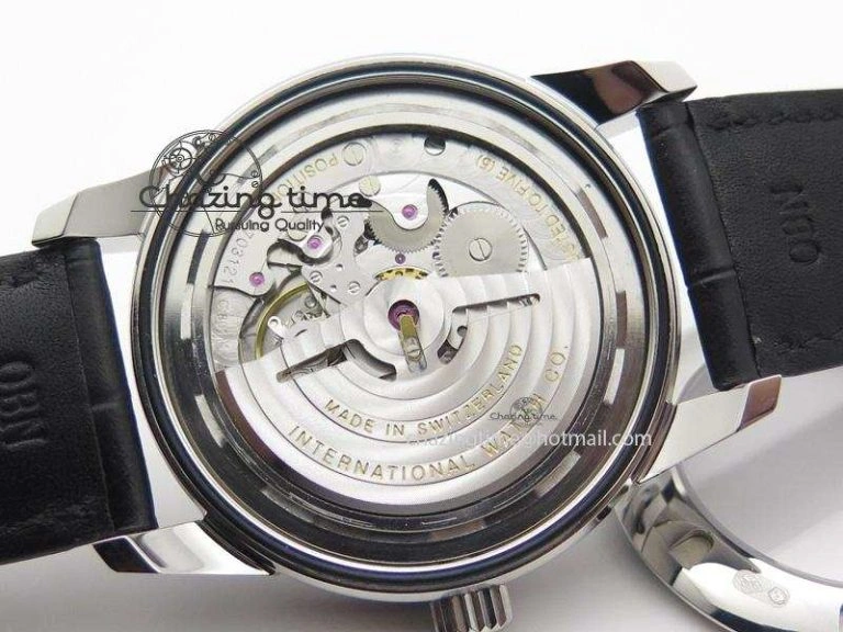 Ingeniuer St.Laurens SS Black Dial MKF 1:1 V2 Best Edition On Black Leather Strap A80111