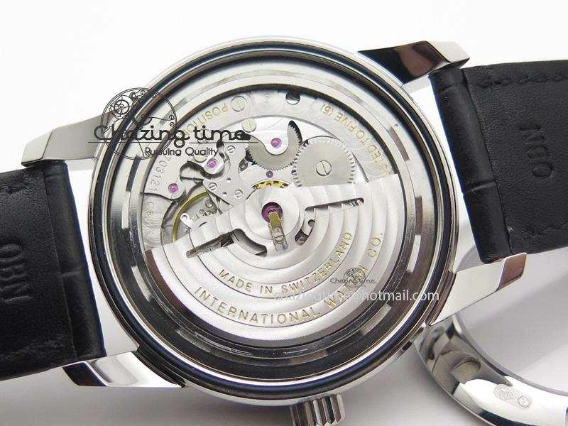 Ingeniuer St.Laurens SS Black Dial MKF 1:1 V2 Best Edition On Black Leather Strap A80111