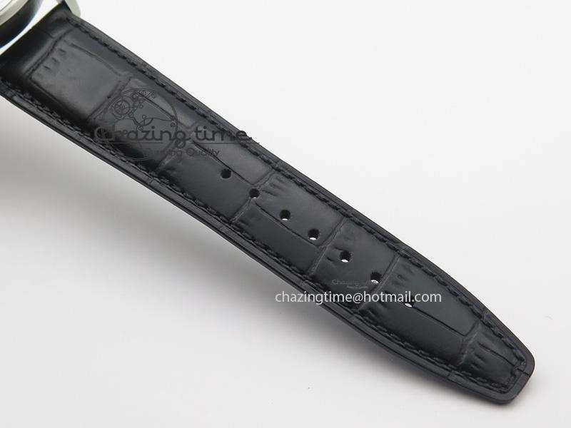 Ingeniuer St.Laurens SS Black Dial MKF 1:1 V2 Best Edition On Black Leather Strap A80111