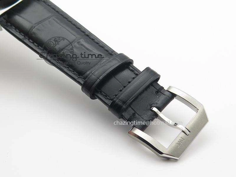 Ingeniuer St.Laurens SS Black Dial MKF 1:1 V2 Best Edition On Black Leather Strap A80111