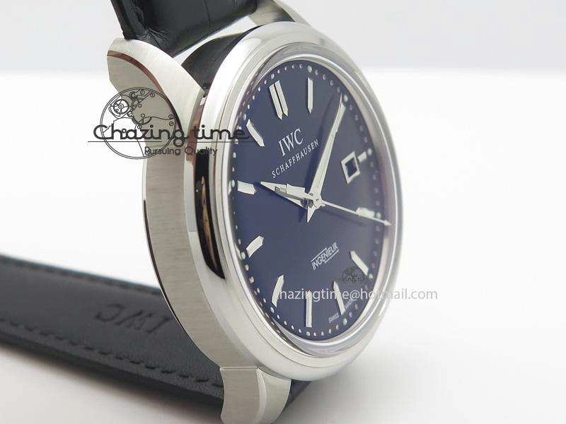 Ingeniuer St.Laurens SS Black Dial MKF 1:1 V2 Best Edition On Black Leather Strap A80111
